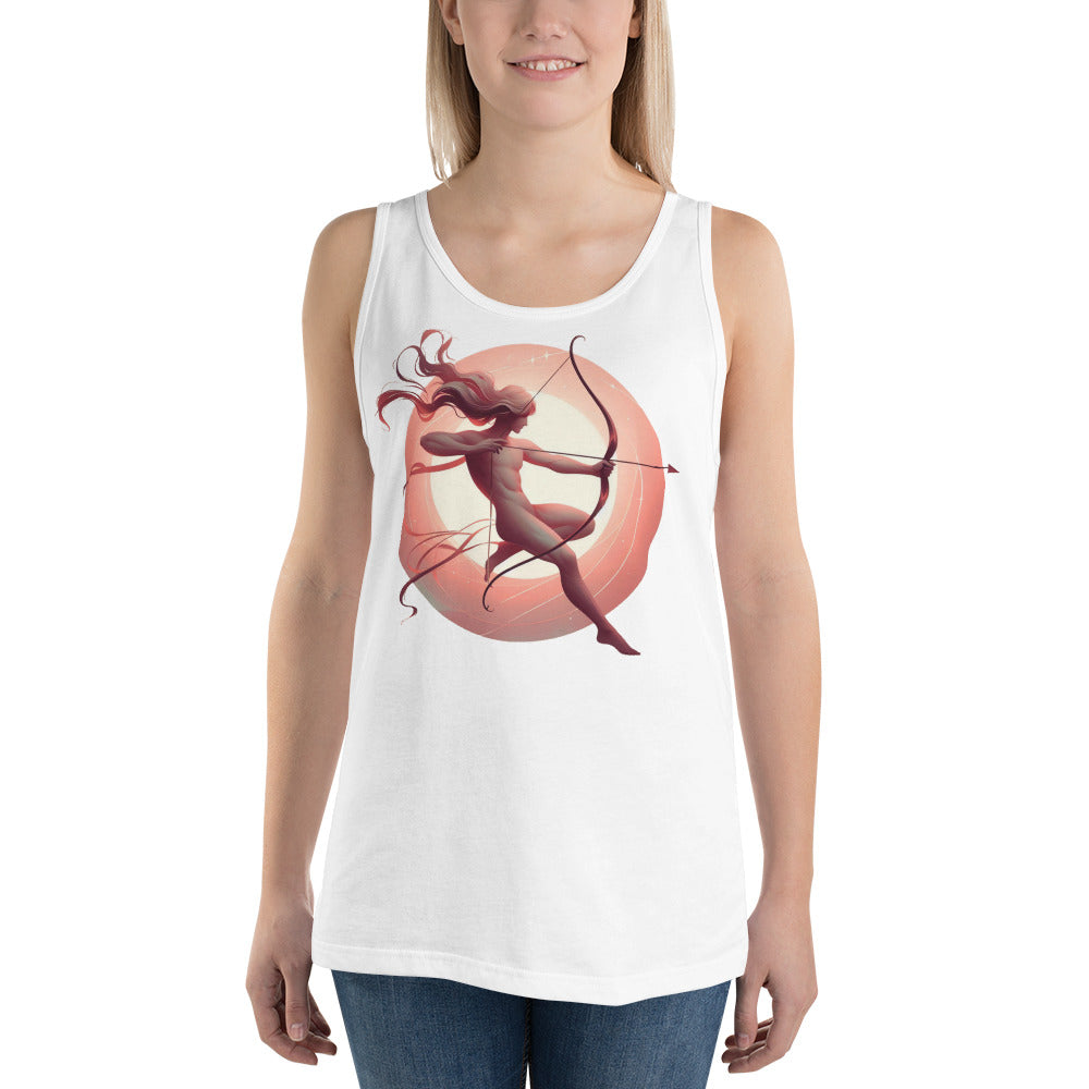 Sagittarius Tank Top - White