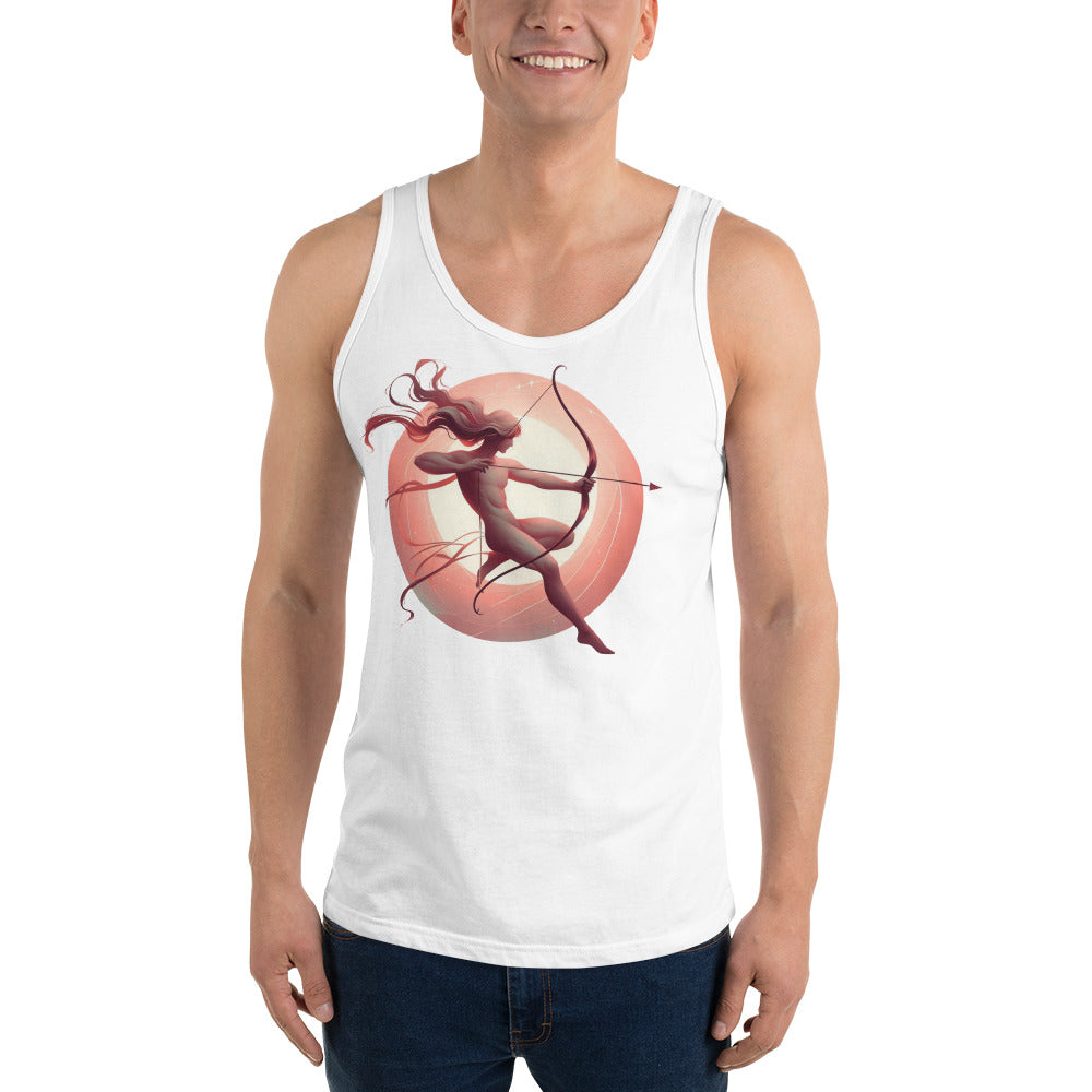 Sagittarius Tank Top - White