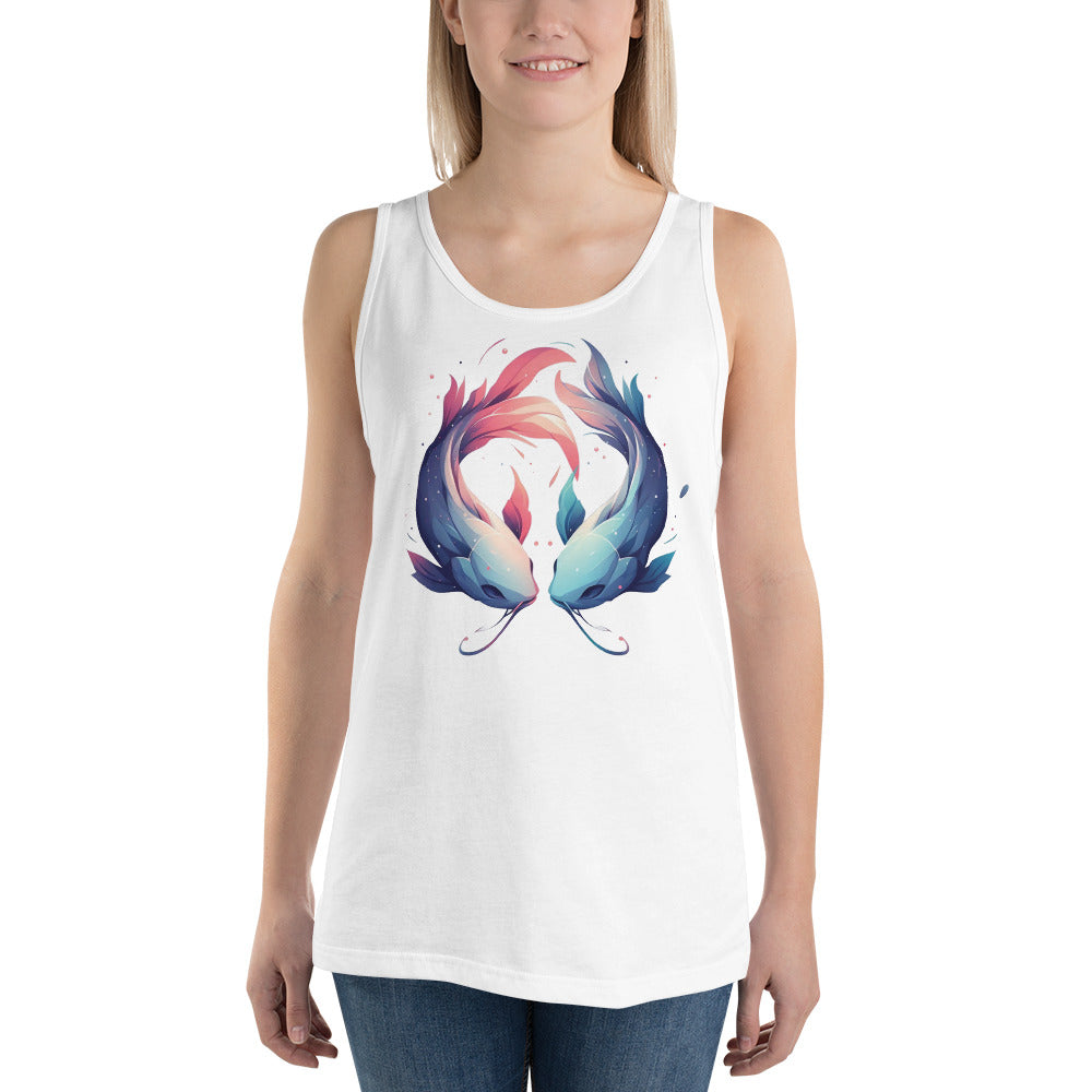 Pisces Tank Top - White