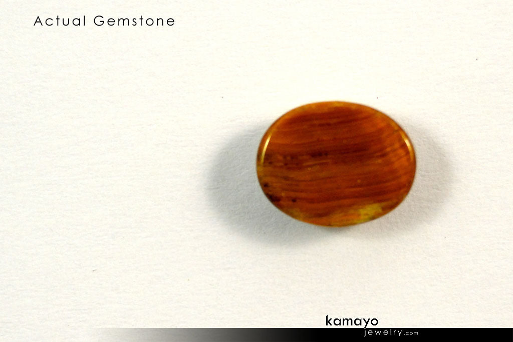TIGER EYE GEMSTONE - 10x8mm Oval Yellow Tigers Eye Loose Stone
