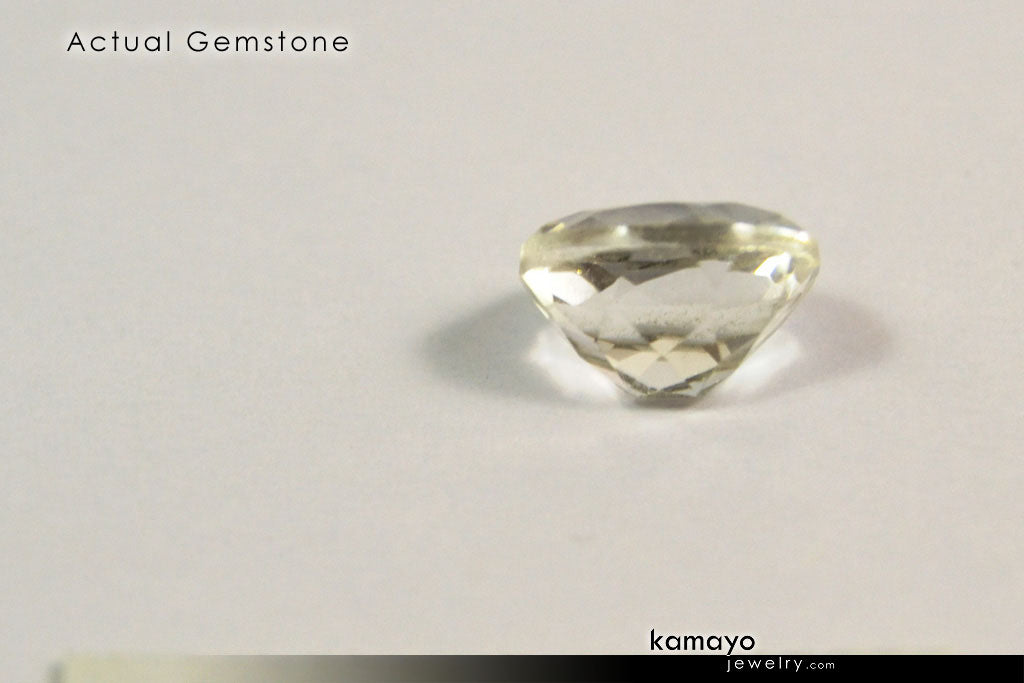 CLEAR QUARTZ RING - 10x8mm Rock Crystal Ring for Women