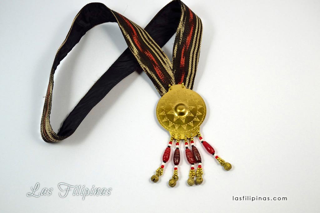 Tribal Pendant Necklace - Tboli Fabric Design