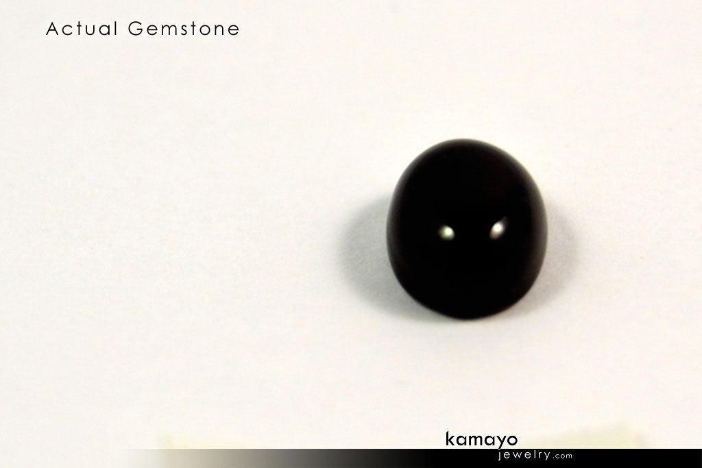 BLACK ONYX GEMSTONE - 10x8mm Oval Loose Stone