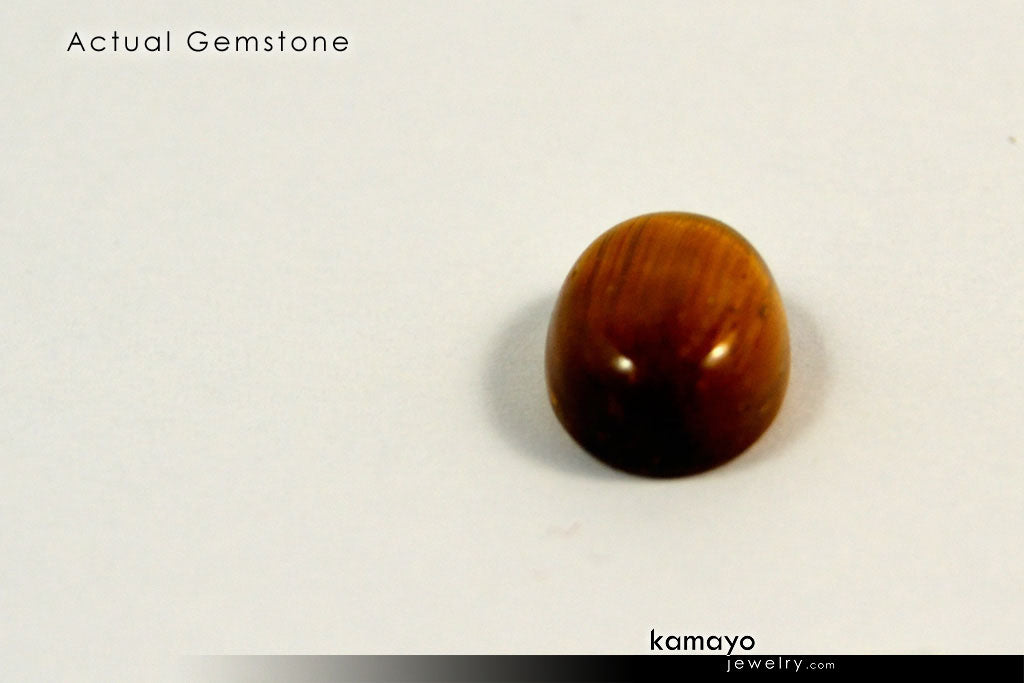 TIGER EYE GEMSTONE - 10x8mm Oval Yellow Tigers Eye Loose Stone