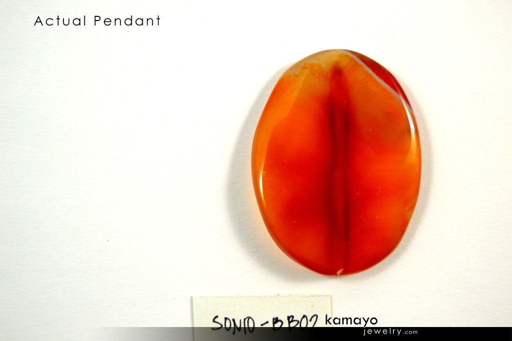 SARDONYX NECKLACE - Large Oval Red Sardonyx Pendant and White Onyx Beads