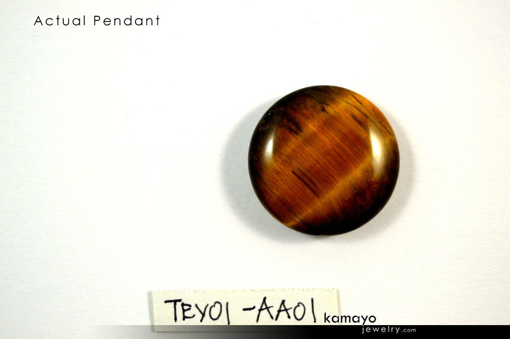 GEMINI BRACELET - Tiger Eye Pendant and Grey Agate Beads
