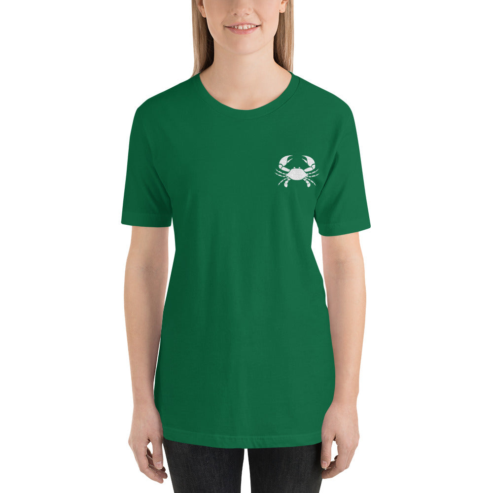 CANCER T SHIRT - Sign Logo Embroidery - Zodiac Shirt for Women