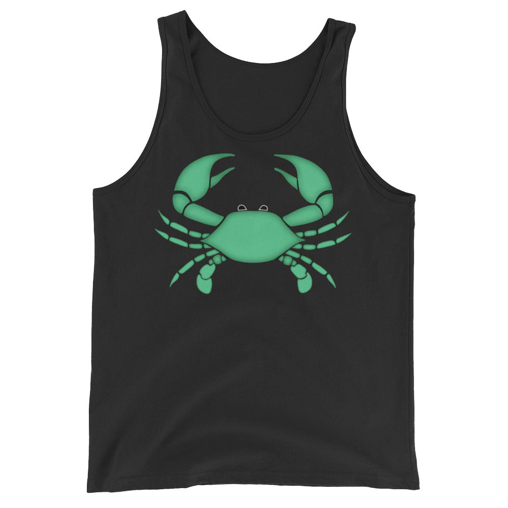 Cancer Tank Top - Zodiac Symbol - Green Crab Graphics