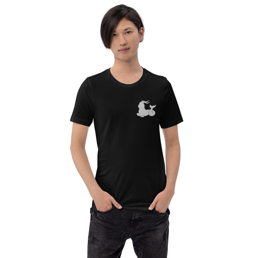 CAPRICORN T-SHIRT - Capricorn Symbol Embroidery