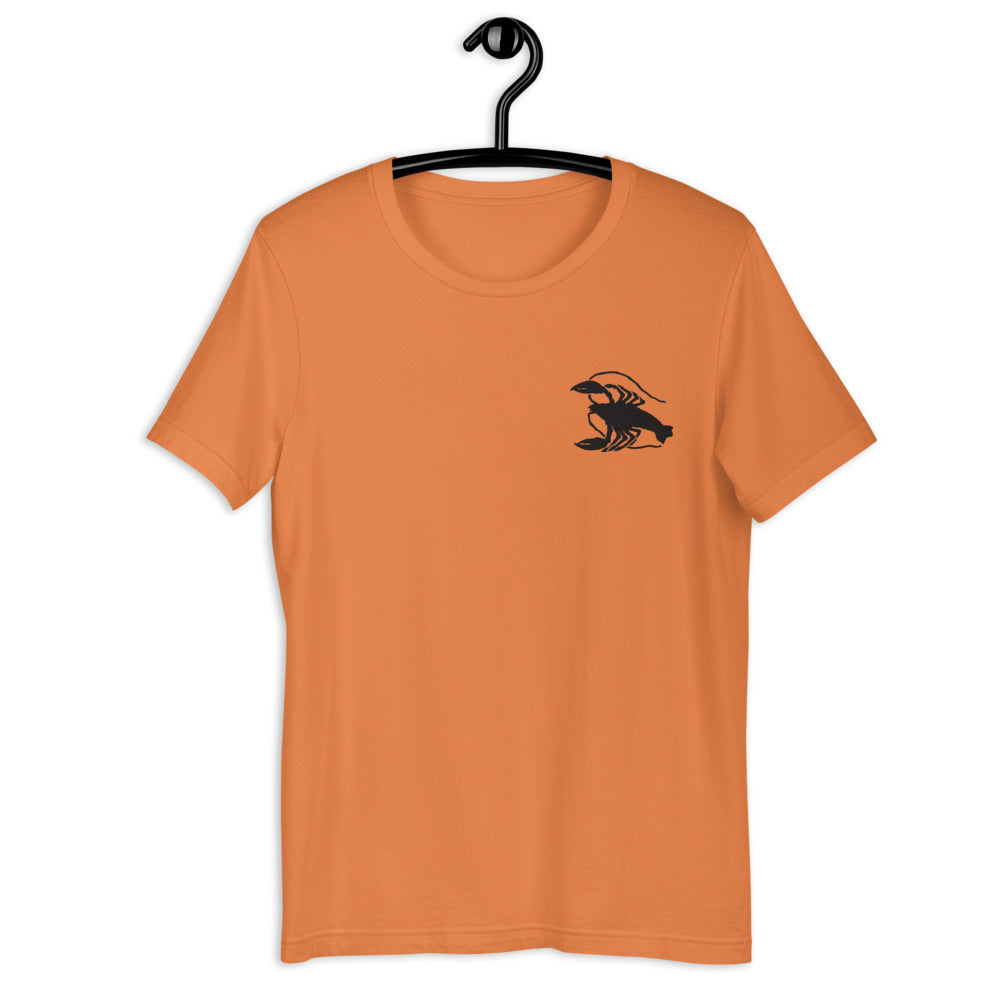 CANCER T-SHIRT - Cancer Symbol Embroidery
