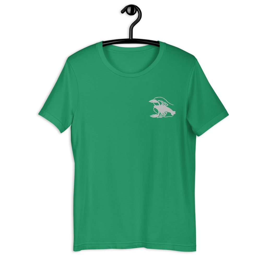 CANCER T-SHIRT - Cancer Symbol Embroidery
