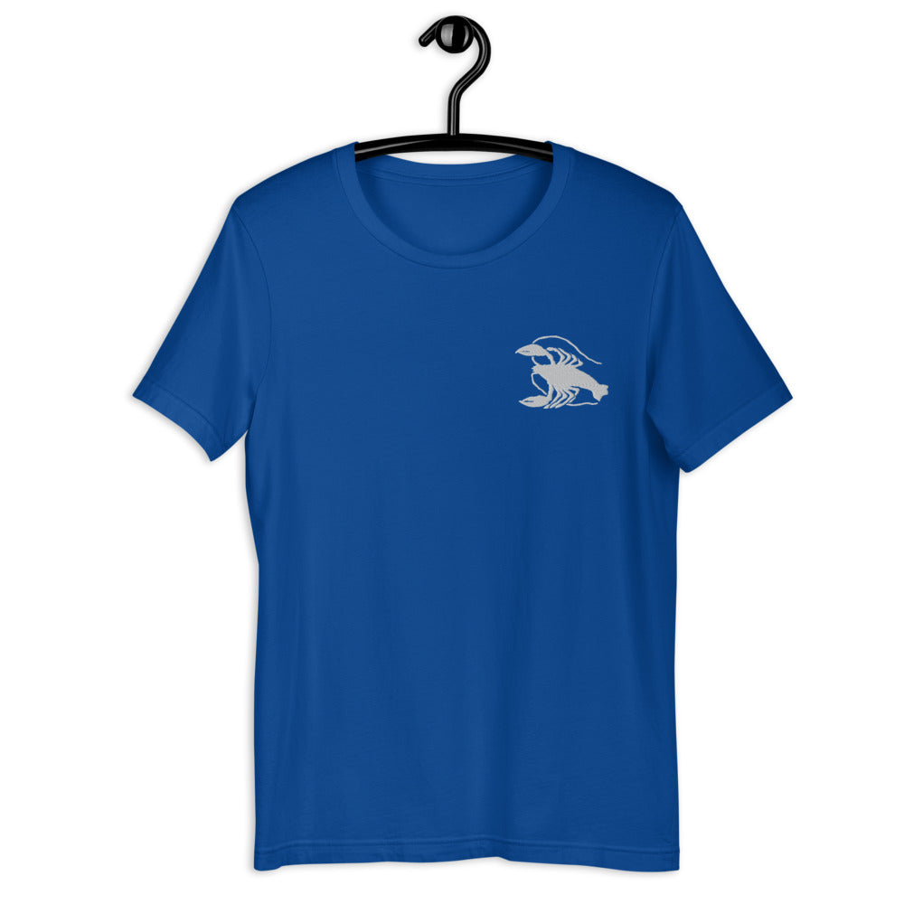 CANCER T-SHIRT - Cancer Symbol Embroidery