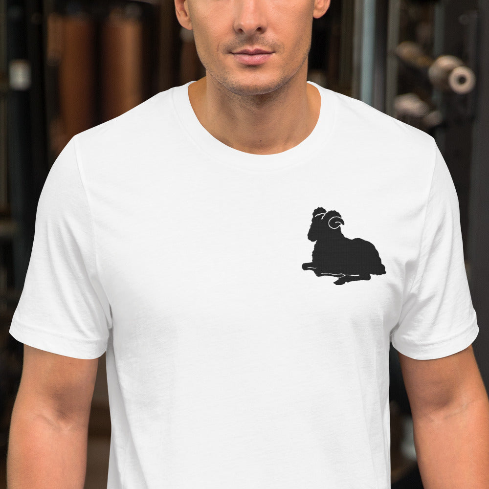 ARIES T-SHIRT - Aries Symbol Embroidery