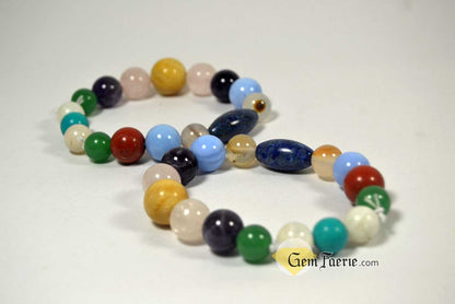 FRIENDSHIP BRACELET - Rose Quartz, Turquoise, Yellow Jade, Blue Chalcedony, Agate, Red Jasper, Amethyst, Green Aventurine, Moonstone & Lapis Lazuli