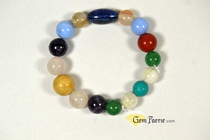 FRIENDSHIP BRACELET - Rose Quartz, Turquoise, Yellow Jade, Blue Chalcedony, Agate, Red Jasper, Amethyst, Green Aventurine, Moonstone & Lapis Lazuli