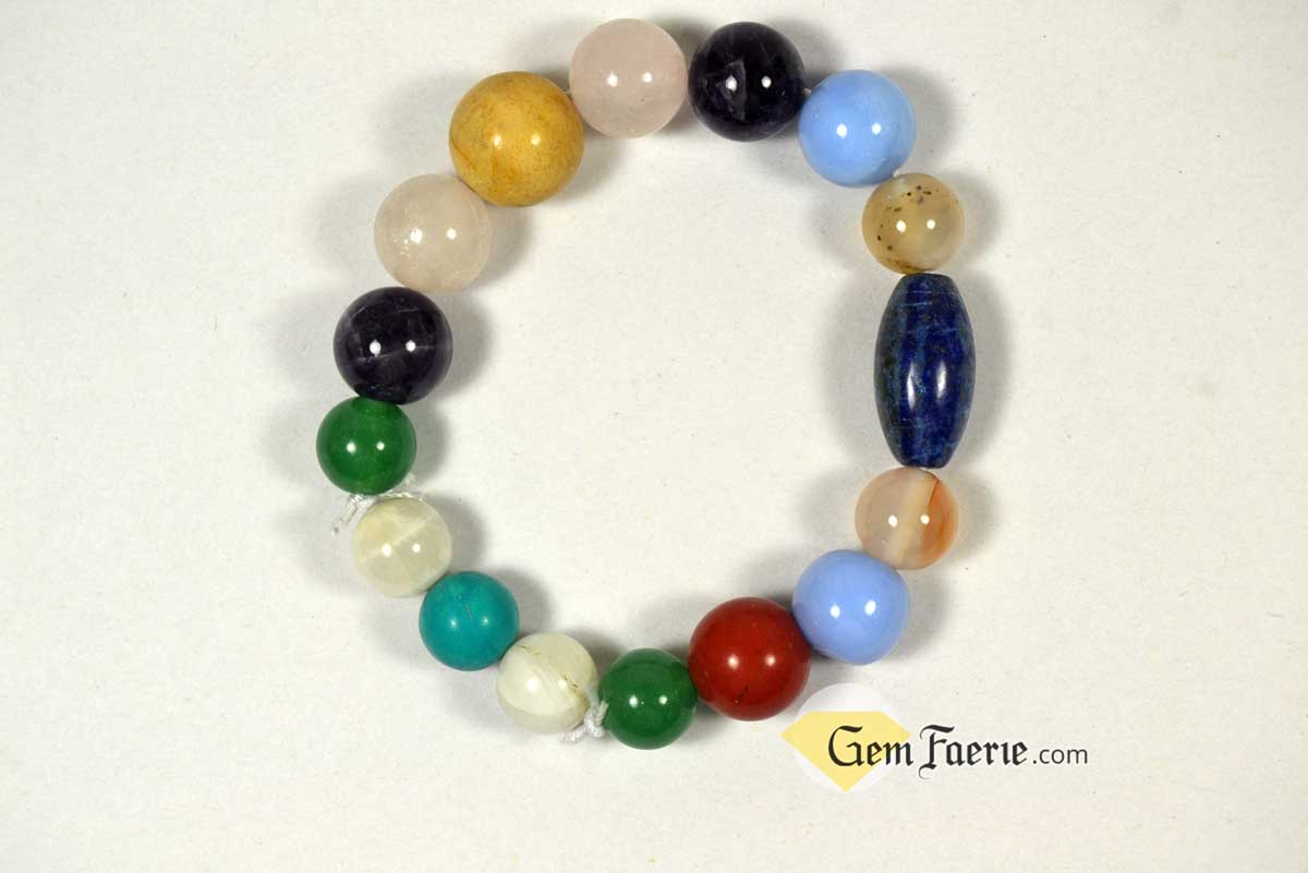 FRIENDSHIP BRACELET - Rose Quartz, Turquoise, Yellow Jade, Blue Chalcedony, Agate, Red Jasper, Amethyst, Green Aventurine, Moonstone & Lapis Lazuli