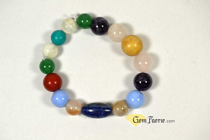 FRIENDSHIP BRACELET - Rose Quartz, Turquoise, Yellow Jade, Blue Chalcedony, Agate, Red Jasper, Amethyst, Green Aventurine, Moonstone & Lapis Lazuli