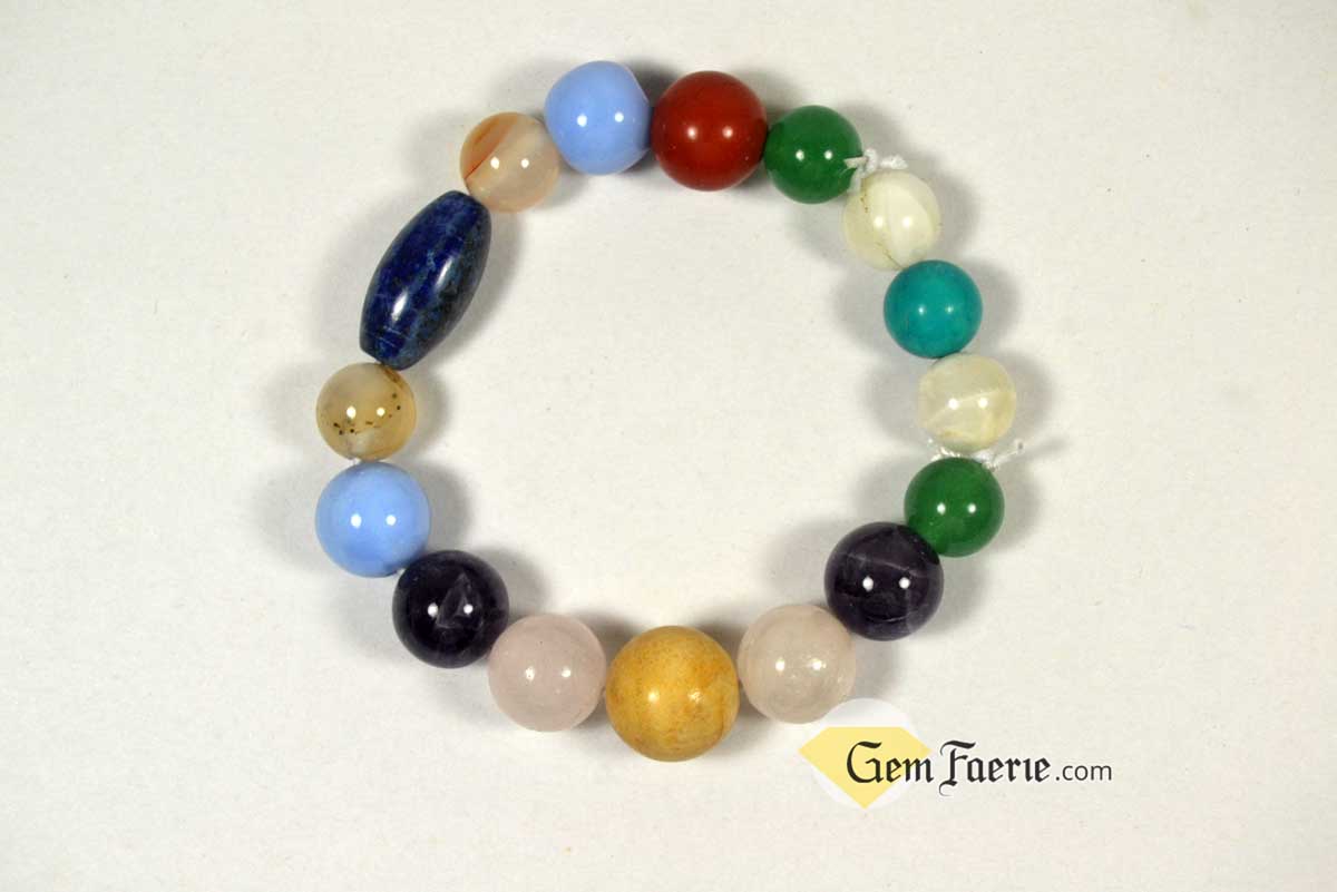 FRIENDSHIP BRACELET - Rose Quartz, Turquoise, Yellow Jade, Blue Chalcedony, Agate, Red Jasper, Amethyst, Green Aventurine, Moonstone & Lapis Lazuli