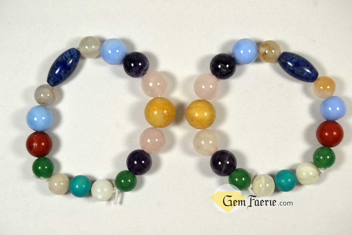 FRIENDSHIP BRACELET - Rose Quartz, Turquoise, Yellow Jade, Blue Chalcedony, Agate, Red Jasper, Amethyst, Green Aventurine, Moonstone & Lapis Lazuli