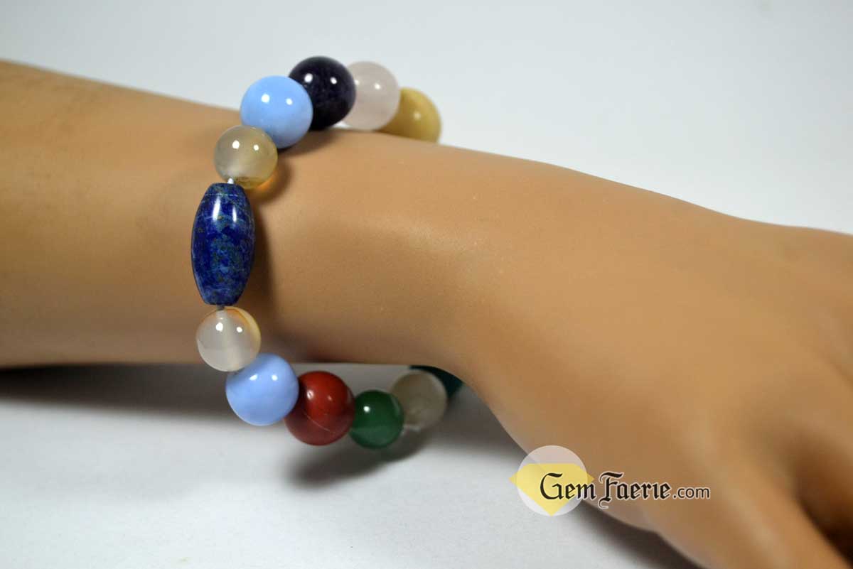 FRIENDSHIP BRACELET - Rose Quartz, Turquoise, Yellow Jade, Blue Chalcedony, Agate, Red Jasper, Amethyst, Green Aventurine, Moonstone & Lapis Lazuli