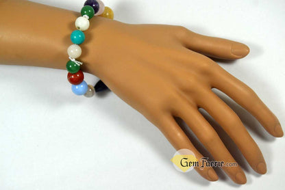 FRIENDSHIP BRACELET - Rose Quartz, Turquoise, Yellow Jade, Blue Chalcedony, Agate, Red Jasper, Amethyst, Green Aventurine, Moonstone & Lapis Lazuli