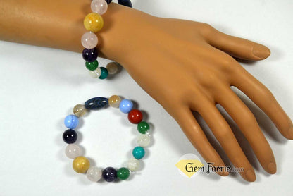 FRIENDSHIP BRACELET - Rose Quartz, Turquoise, Yellow Jade, Blue Chalcedony, Agate, Red Jasper, Amethyst, Green Aventurine, Moonstone & Lapis Lazuli