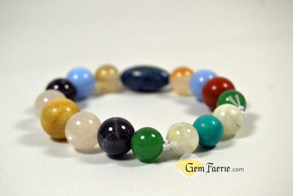 FRIENDSHIP BRACELET - Rose Quartz, Turquoise, Yellow Jade, Blue Chalcedony, Agate, Red Jasper, Amethyst, Green Aventurine, Moonstone & Lapis Lazuli