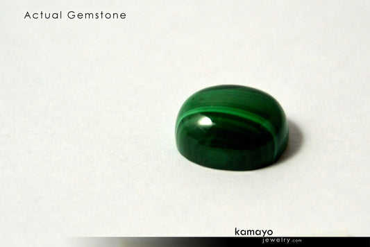 MALACHITE GEMSTONE - 10x8mm Oval Green Loose Stone