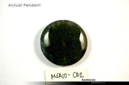 VIRGO NECKLACE - Moss Agate Pendant and Sard Beads