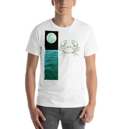 Cancer T Shirt - Sign Element And Ruling Planet Design