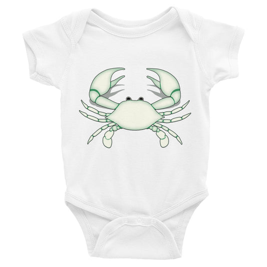 Cancer Onesie - Zodiac Symbol - White Crab Design