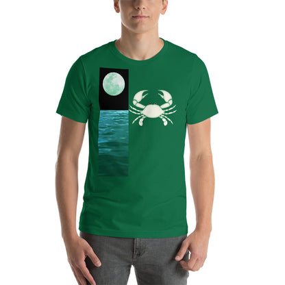 Cancer T Shirt - Sign Element And Ruling Planet Design